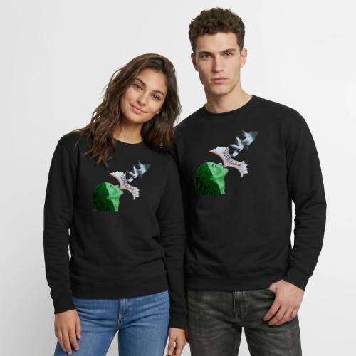 Full Heart Free Voice Cover Art Cut Out - Unisex Crewneck Sweatshirt