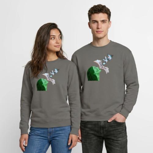 Full Heart Free Voice Cover Art Cut Out - Unisex Crewneck Sweatshirt