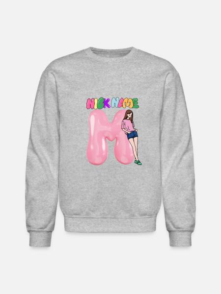 Nick Name M - Unisex Crewneck Sweatshirt - heather gray