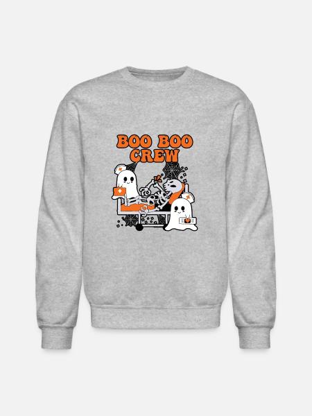 BOO BOO CREW - Unisex Crewneck Sweatshirt - heather gray
