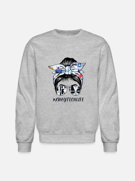 Xray tech life - Unisex Crewneck Sweatshirt - heather gray