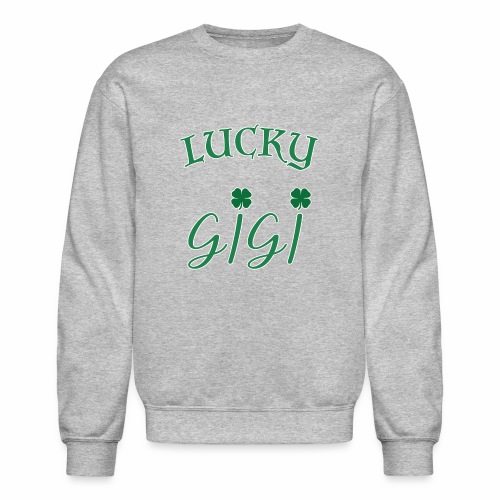 Lucky Gigi St Patrick Day Grandma Shamrock gift. - Unisex Crewneck Sweatshirt