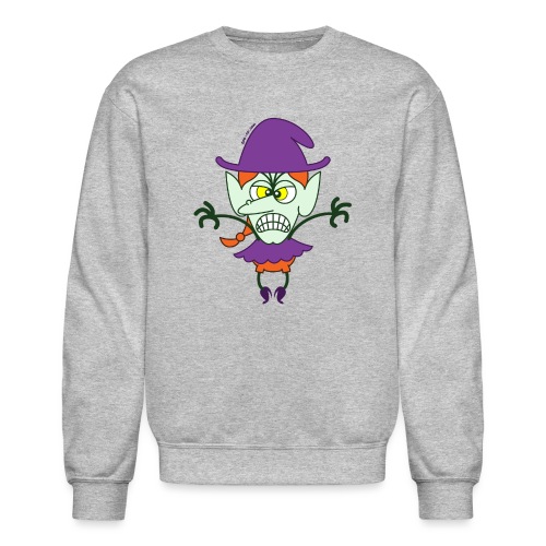 Scary Halloween Witch - Unisex Crewneck Sweatshirt