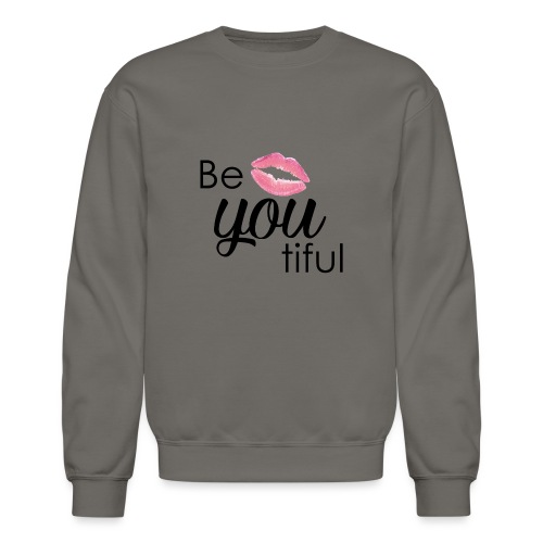 Be-You-Tiful Lip Logo - Unisex Crewneck Sweatshirt
