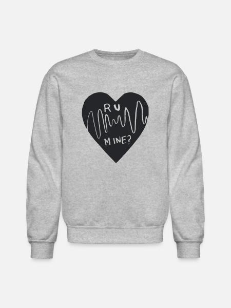 r u mine ? - Unisex Crewneck Sweatshirt - heather gray