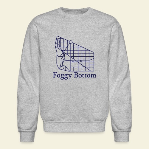 Foggy Bottom Map - Unisex Crewneck Sweatshirt