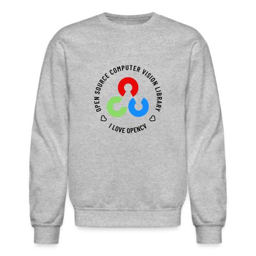 I Love OpenCV (Dark Logo) - Unisex Crewneck Sweatshirt