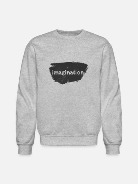 "Imagination" chalkboard - Unisex Crewneck Sweatshirt - heather gray
