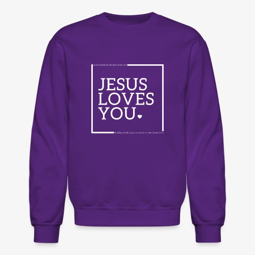 Jesus Loves You Heart- Schoolhouse Rocked Podcast - Unisex Crewneck Sweatshirt
