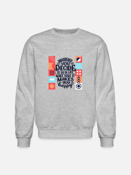 Motivational Quotes - Unisex Crewneck Sweatshirt - heather gray