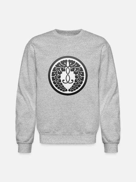 Tsuhima Fujiwara Clan - Unisex Crewneck Sweatshirt - heather gray