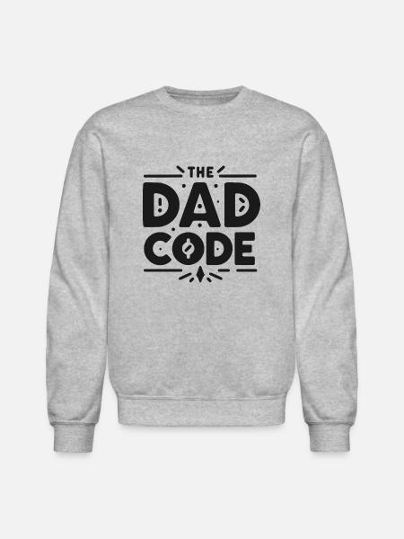 The Dad Code - Unisex Crewneck Sweatshirt - heather gray