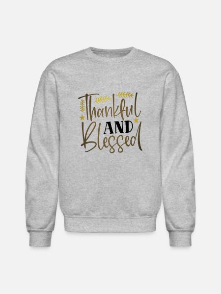 thankful - Unisex Crewneck Sweatshirt - heather gray