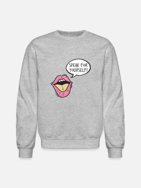 Speak For Yourself - Unisex Crewneck Sweatshirt - heather gray
