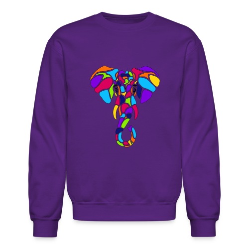Art Deco elephant - Unisex Crewneck Sweatshirt
