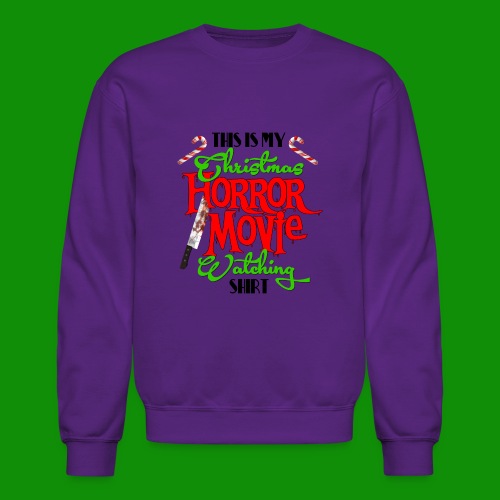 Christmas Horror Movie Watching Shirt - Unisex Crewneck Sweatshirt