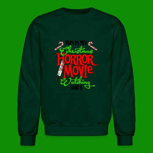 Christmas Horror Movie Watching Shirt - Unisex Crewneck Sweatshirt