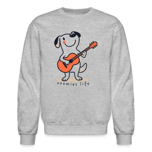 Guitar Playing Doggy - Unisex Crewneck Sweatshirt