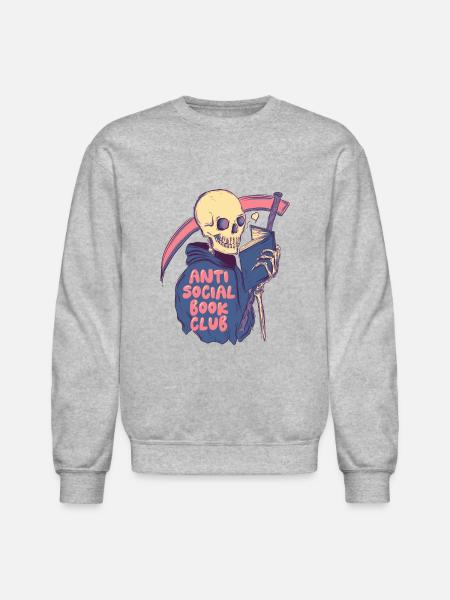 Anti Social - Unisex Crewneck Sweatshirt - heather gray