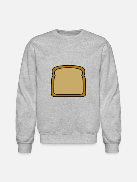 Bread Slice - Unisex Crewneck Sweatshirt - heather gray