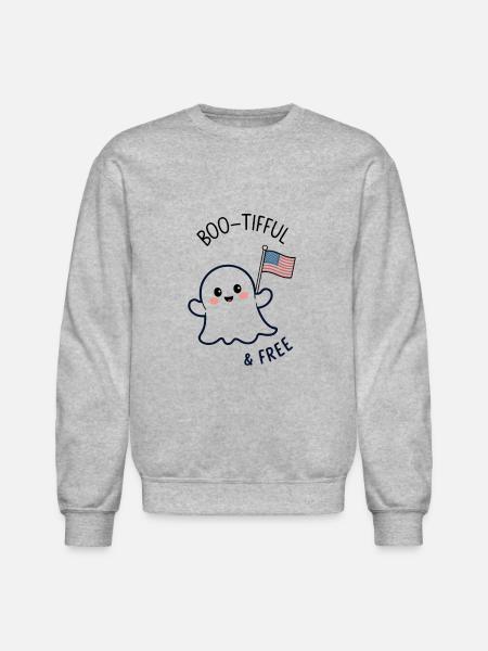 Ghost - 4th of july - Unisex Crewneck Sweatshirt - heather gray