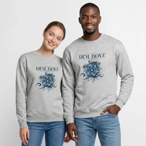 Flower Splash Blues - Unisex Crewneck Sweatshirt