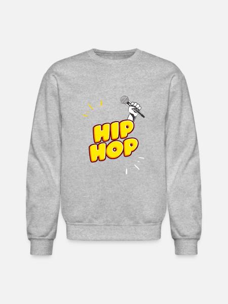 Hand Holding Microphone - Unisex Crewneck Sweatshirt - heather gray