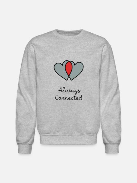 Always Connected - Unisex Crewneck Sweatshirt - heather gray