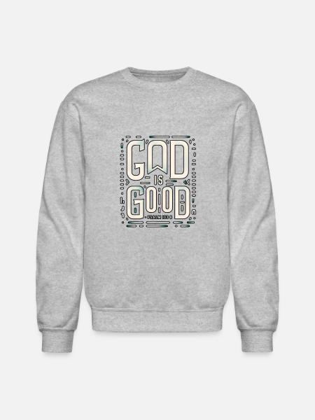 God is Good PSALMS 103:8 - Unisex Crewneck Sweatshirt - heather gray