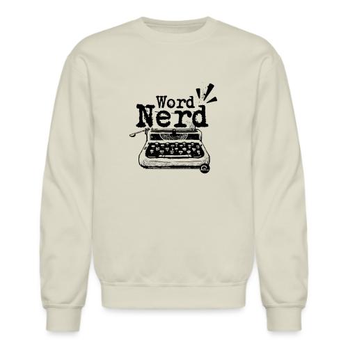 Word Nerd! (black) - Unisex Crewneck Sweatshirt