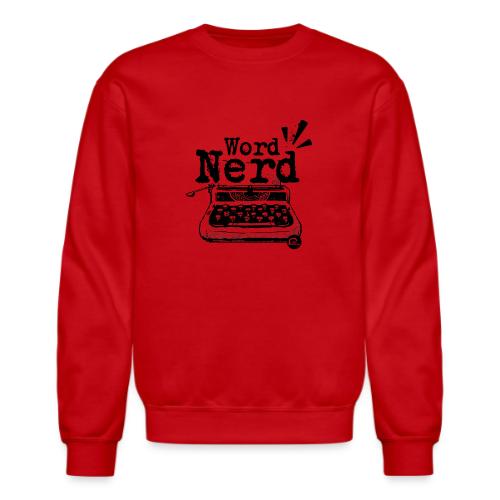 Word Nerd! (black) - Unisex Crewneck Sweatshirt