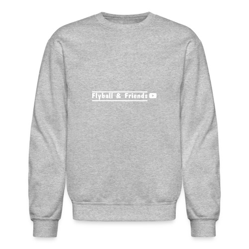 flyball and friends white letters - Unisex Crewneck Sweatshirt