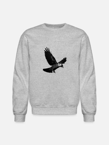 Raven landing - Unisex Crewneck Sweatshirt - heather gray