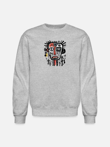 unique character design - Unisex Crewneck Sweatshirt - heather gray