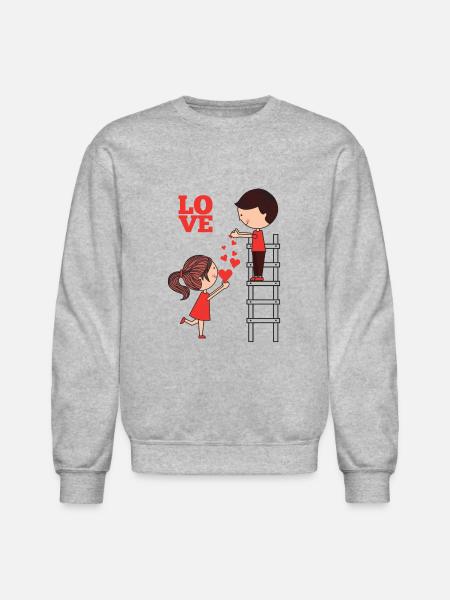 LOVE Collection - Unisex Crewneck Sweatshirt - heather gray