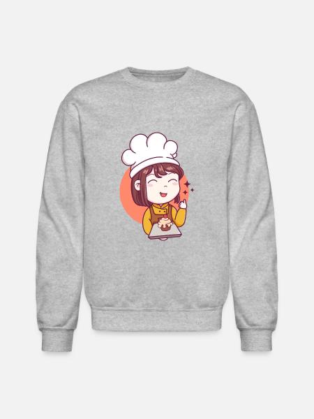 CUTE GIRL - Unisex Crewneck Sweatshirt - heather gray