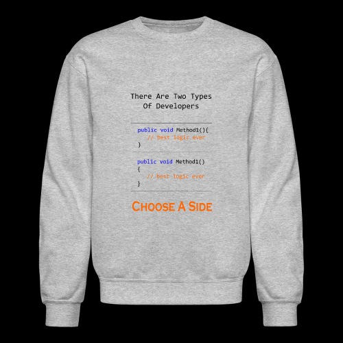 Code Styling Preference Shirt - Unisex Crewneck Sweatshirt