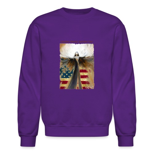 God bless America Angel_Strong color_Brown type - Unisex Crewneck Sweatshirt