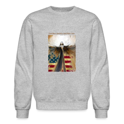 God bless America Angel_Strong color_Brown type - Unisex Crewneck Sweatshirt