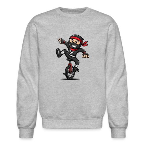 Ninja Unicyclist - Unisex Crewneck Sweatshirt