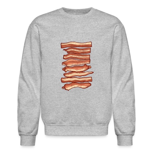 Sizzling Bacon Strips - Unisex Crewneck Sweatshirt