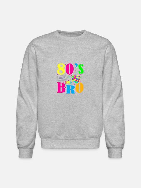 80s bro - Unisex Crewneck Sweatshirt - heather gray