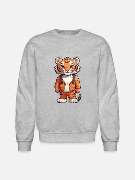 TIGER KING - Unisex Crewneck Sweatshirt - heather gray