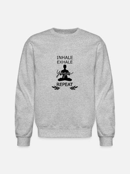 yogarepeat - Unisex Crewneck Sweatshirt - heather gray
