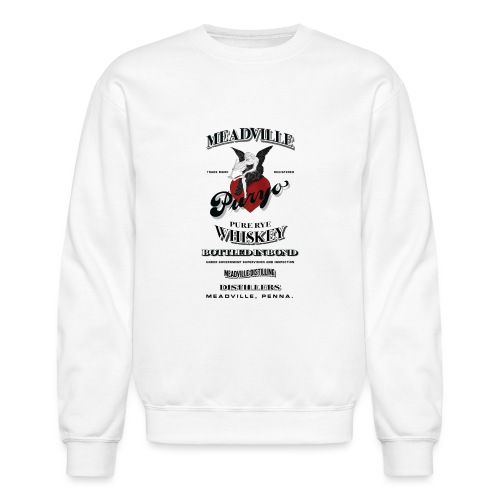 Meadville Pure Rye Whiskey Label - Unisex Crewneck Sweatshirt