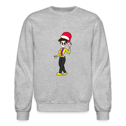 Dersy Wearing a Santa Hat - Unisex Crewneck Sweatshirt