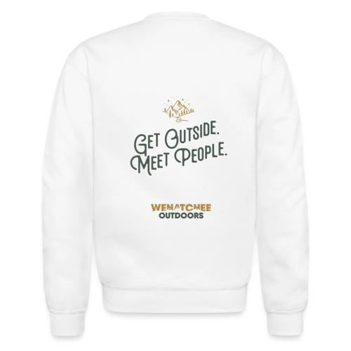 Get Outside. Meet People. Two Tone. - Unisex Crewneck Sweatshirt