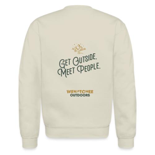 Get Outside. Meet People. Two Tone. - Unisex Crewneck Sweatshirt