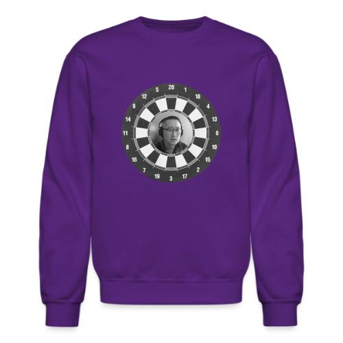 Producer Jay on Dartboard with Fusco Show back - Unisex Crewneck Sweatshirt
