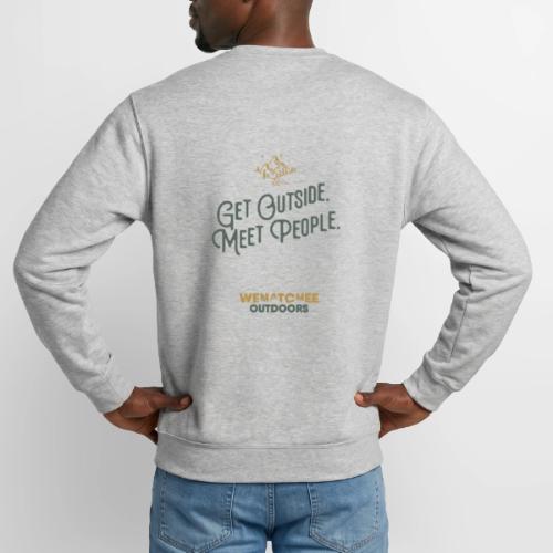 Get Outside. Meet People. Two Tone. - Unisex Crewneck Sweatshirt